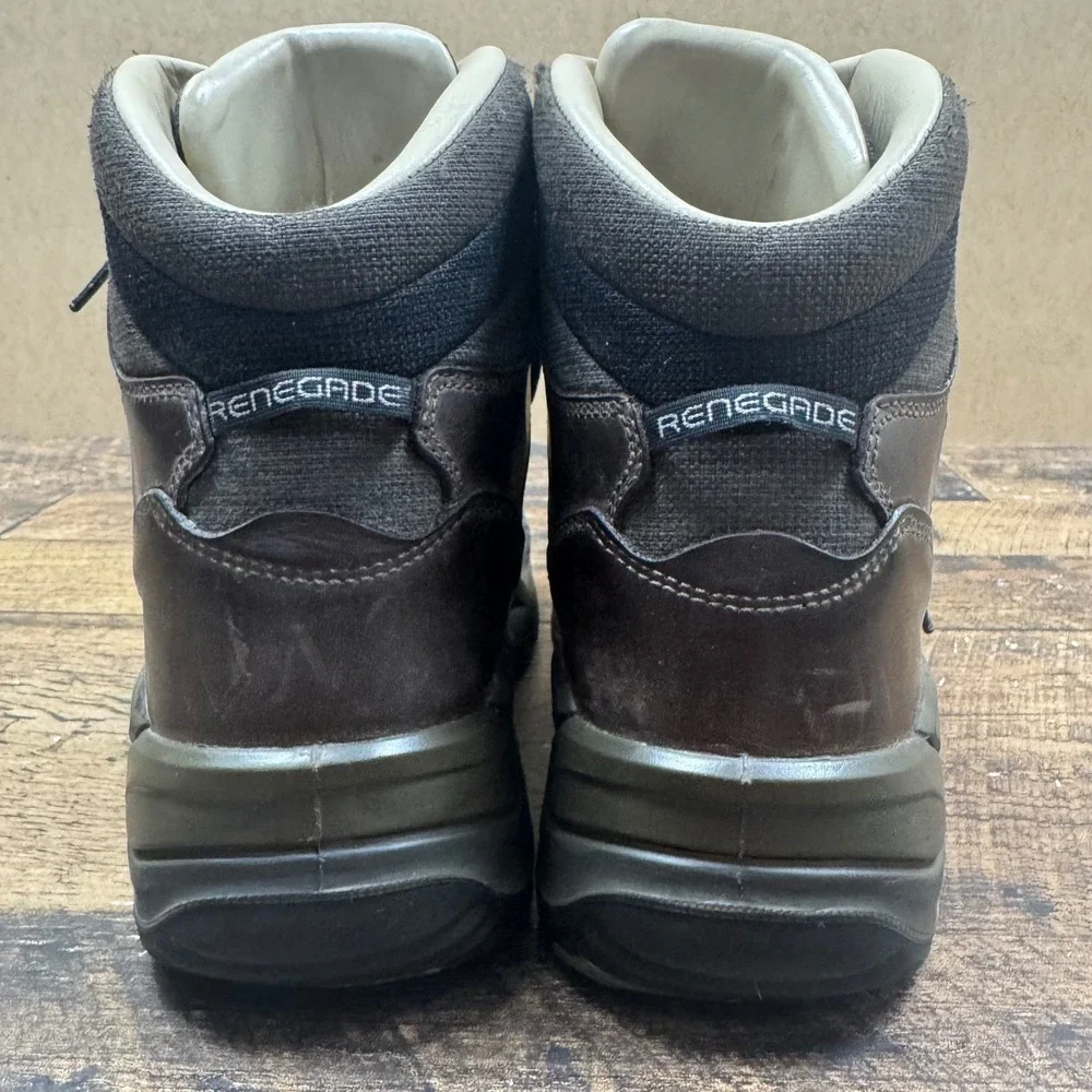 LOT 2 Lowa Renegade II LL Lo Men's Hiking Boots Brown Leather Size US‎ 12 EU 46